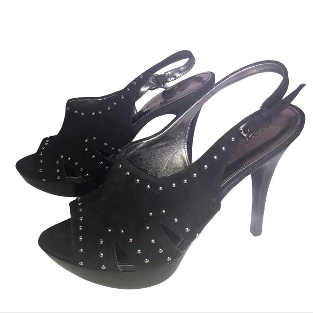 Marc Fisher Black Studded Platform Heels Size 8.5